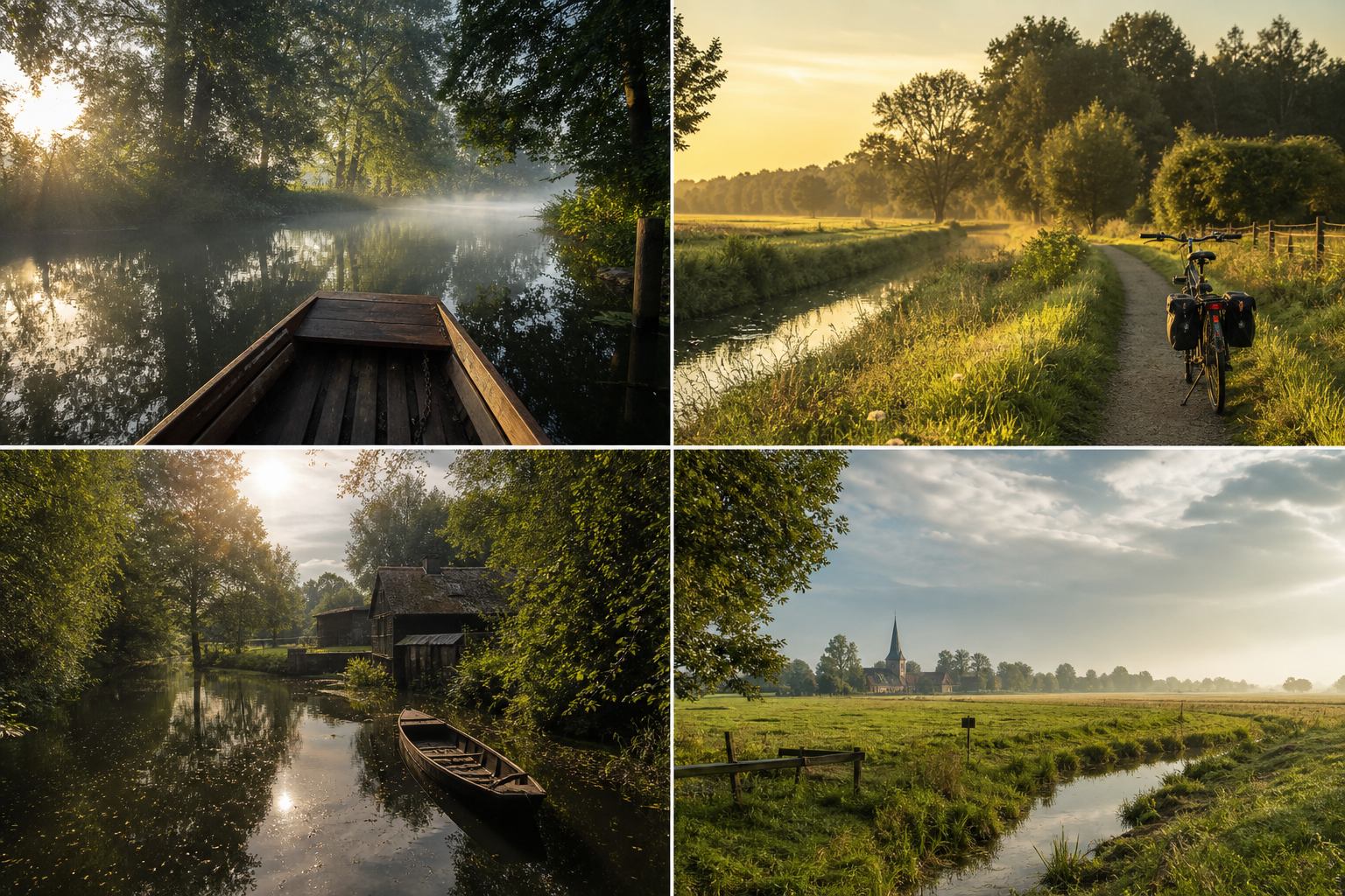 Reise durch Kanäle und Wiesen im Spreewald